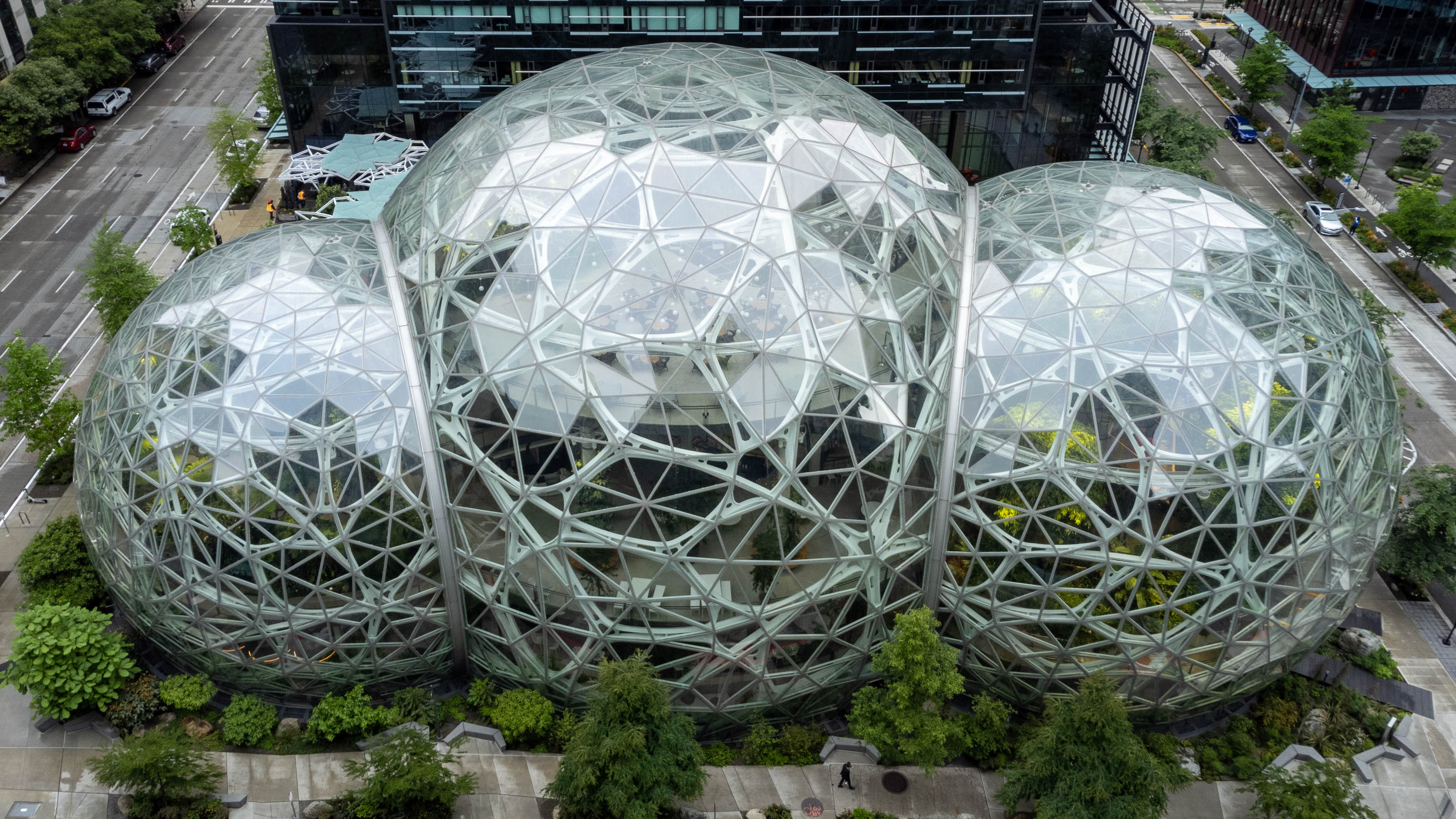 Les Spheres d'Amazon au cœur de Seattle