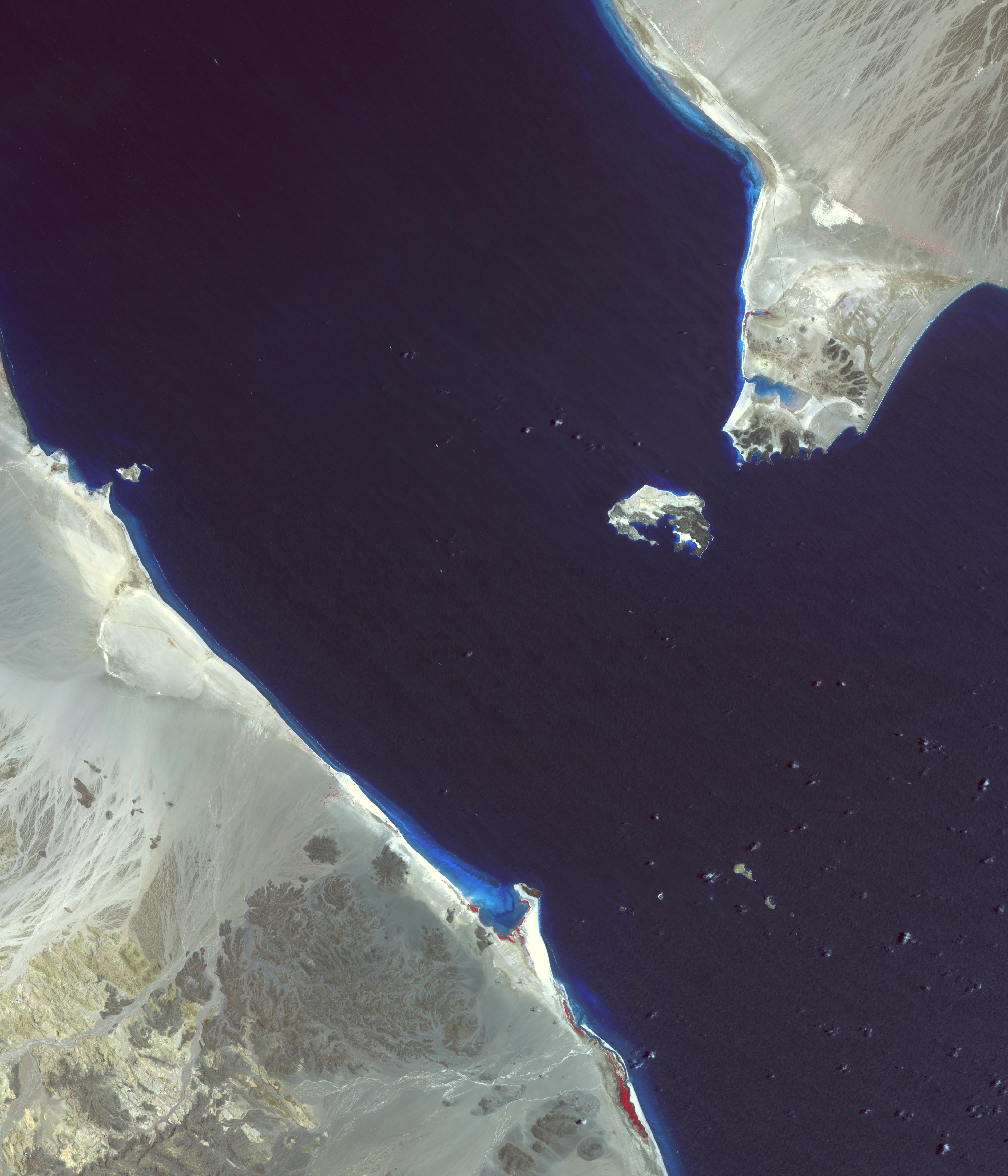 Détroit de Bab-el-Mandeb vu par ASTER