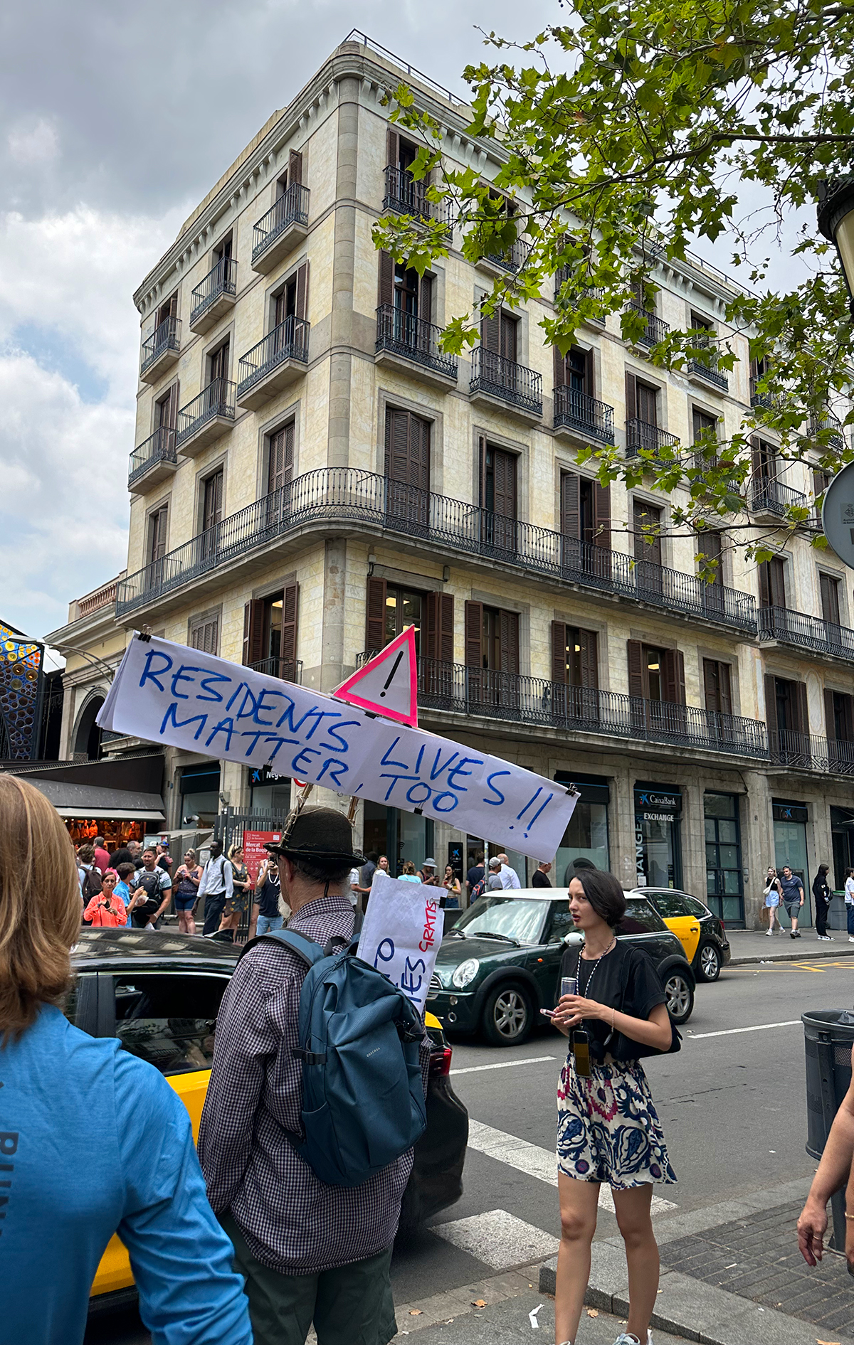 La Rambla de Barcelone bondée de touristes