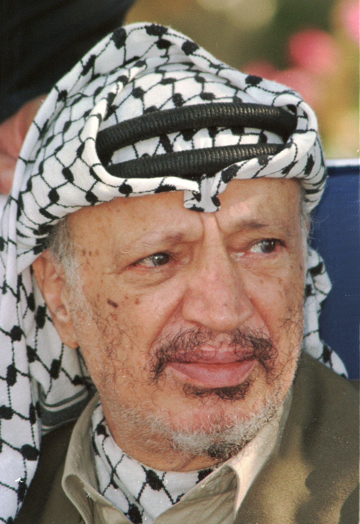 Yasser Arafat, chef historique de l'OLP et premier président de l'Autorité palestinienne