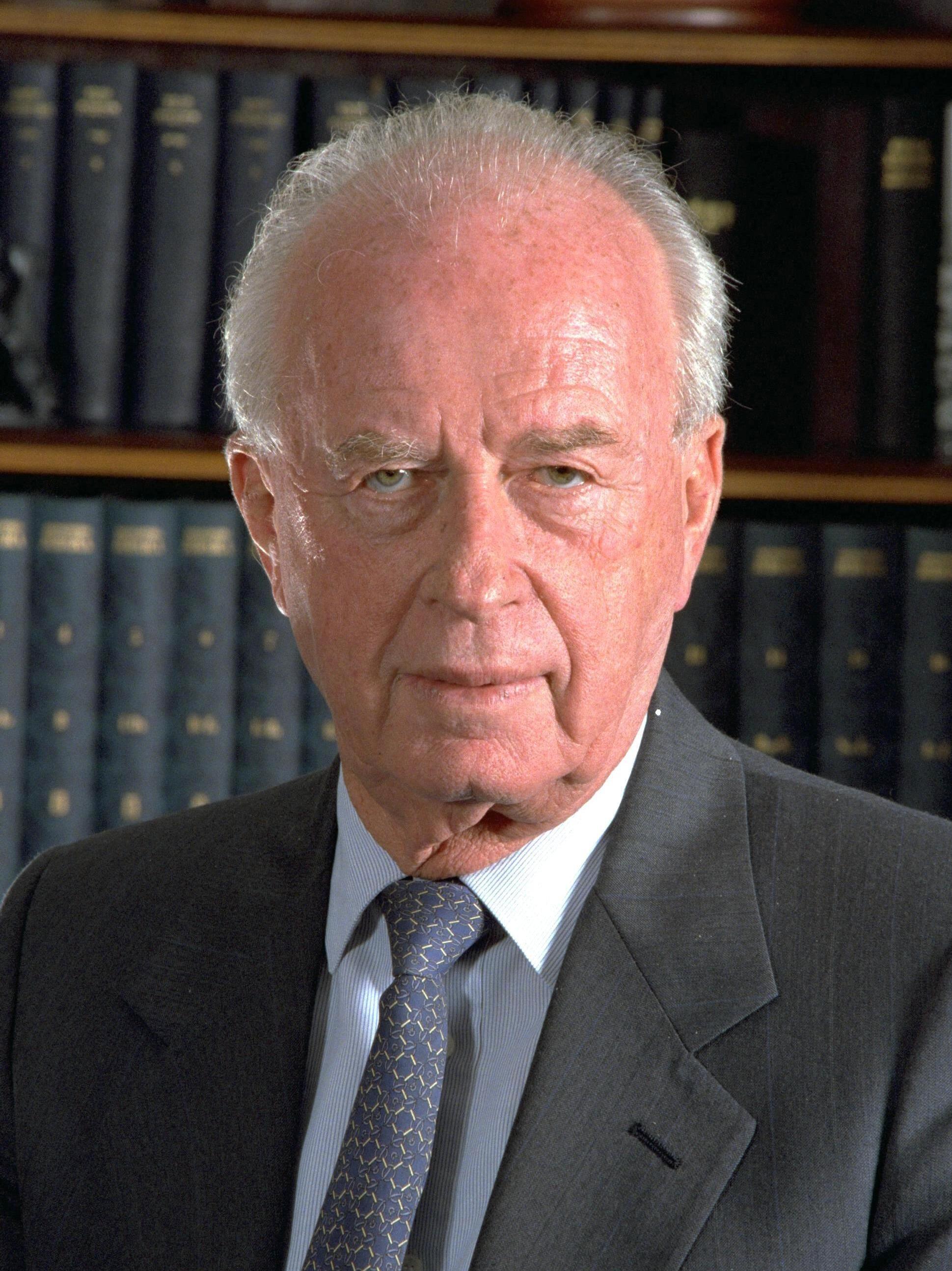 Yitzhak Rabin, général puis Premier ministre israélien, signataire des accords d'Oslo