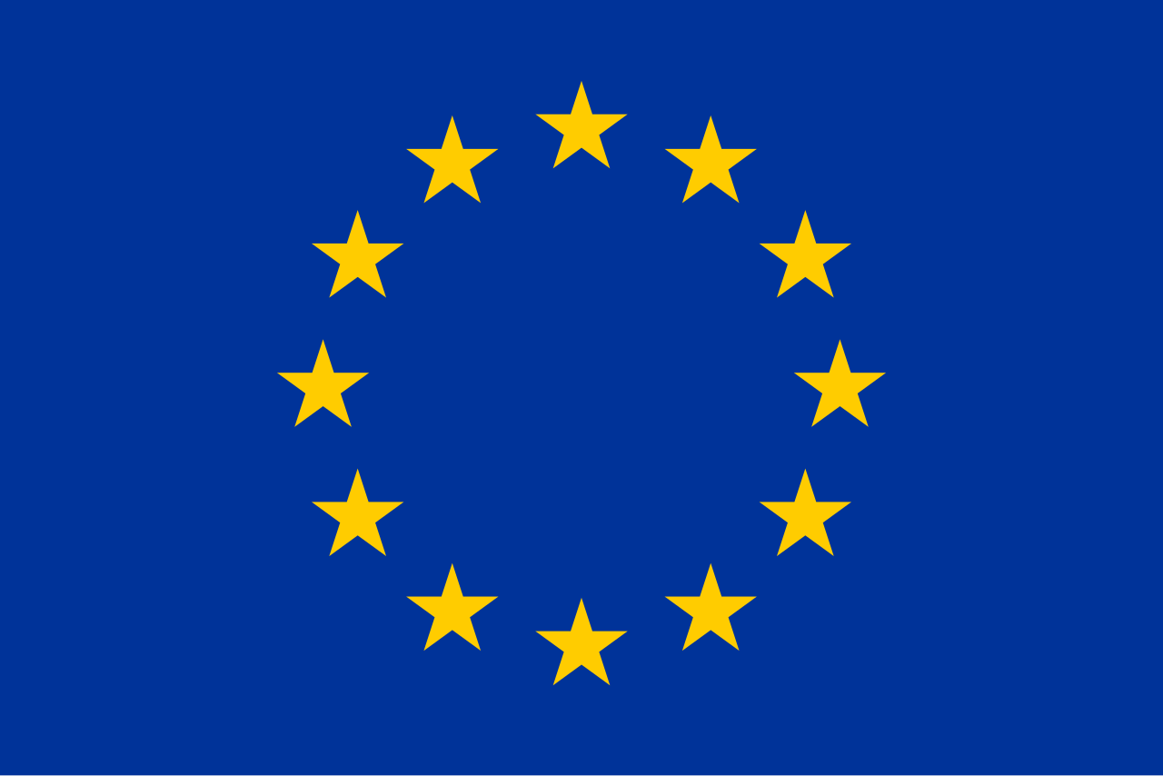 Drapeau de l'Union européenne (douze étoiles sur fond bleu)