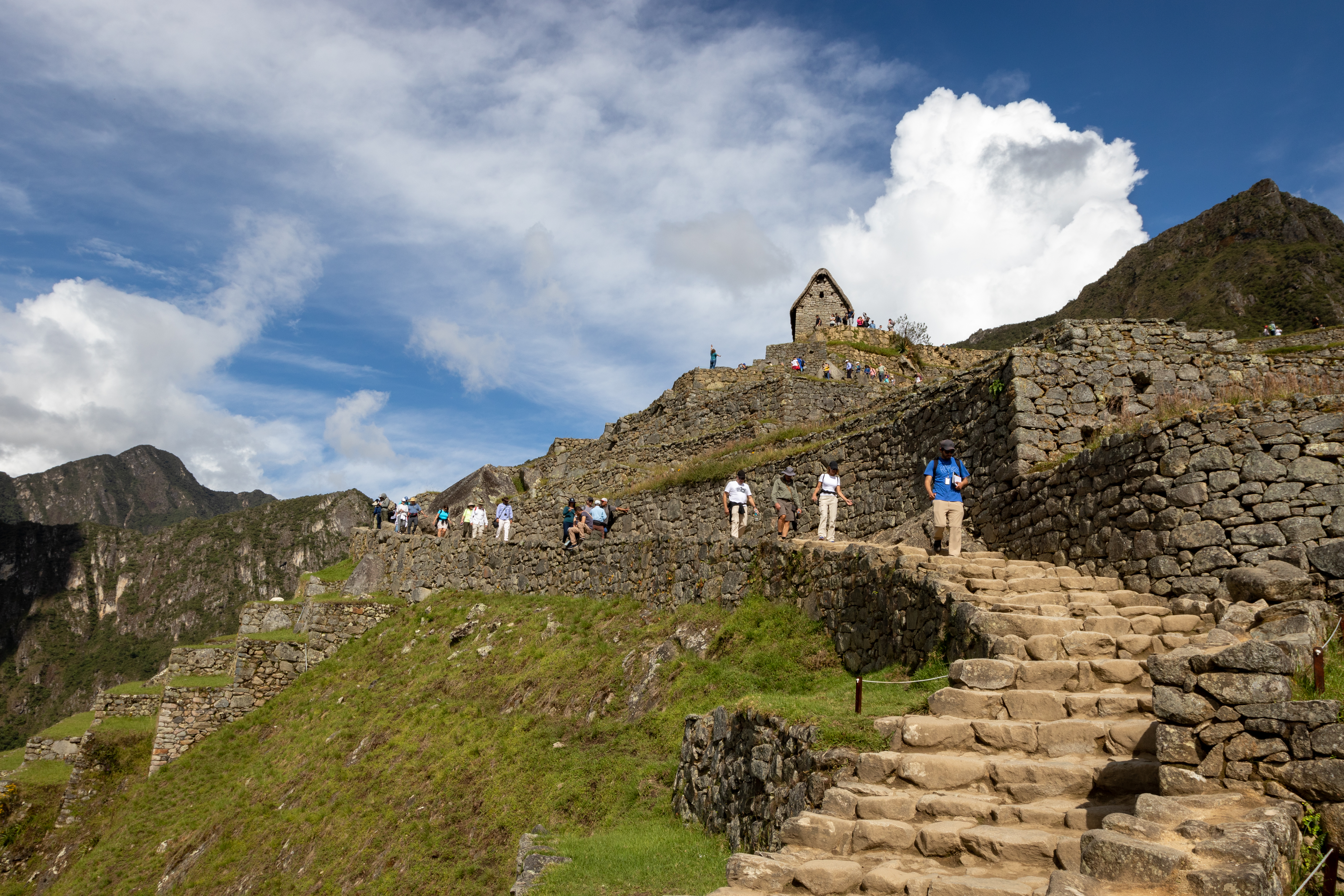 Touristes au Machu Picchu, Pérou