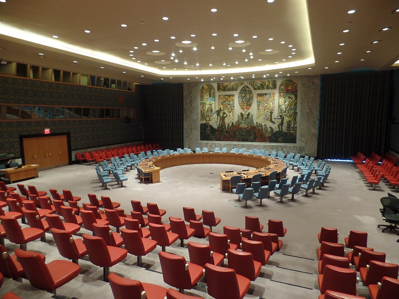 Salle du Conseil de sécurité des Nations unies à New York