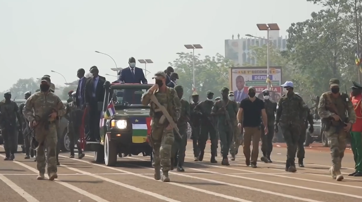 Forces russes à Bangui (Centrafrique)